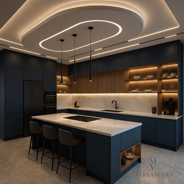 Premium Kitchen Interior With Luxury Cabinets And Elegant Finishes